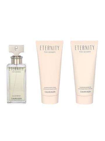 Calvin Klein 3tlg. Set: "Eternity" - EdP, Bodylotion und Duschgel