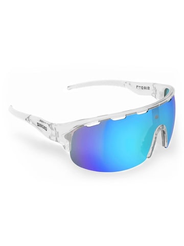 Siroko Okulary sportowe unisex "K3" w kolorze biało-niebieskim