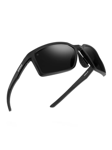 Siroko Okulary sportowe unisex "X1" w kolorze czarnym