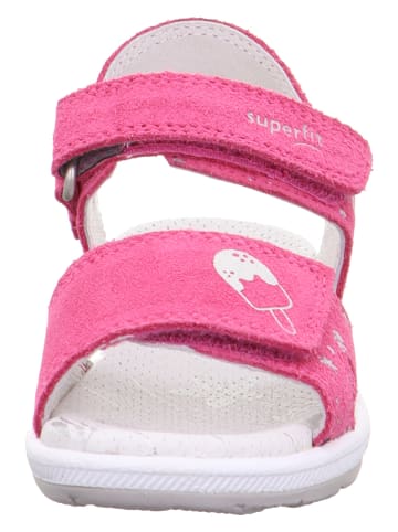 superfit Leren sandalen roze