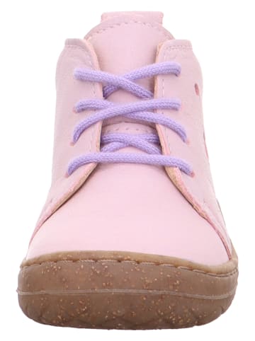 superfit Leder-Schnürschuhe "Saturnus" in Rosa