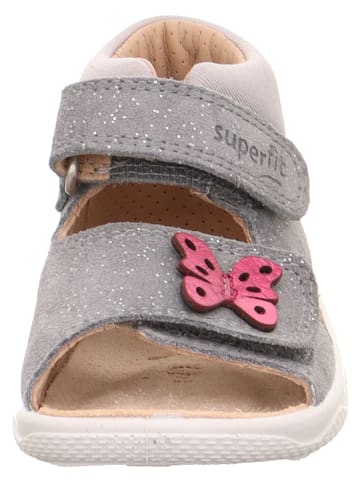 superfit Leren enkelsandalen "Polly" grijs