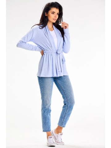 Awama Cardigan in Hellblau