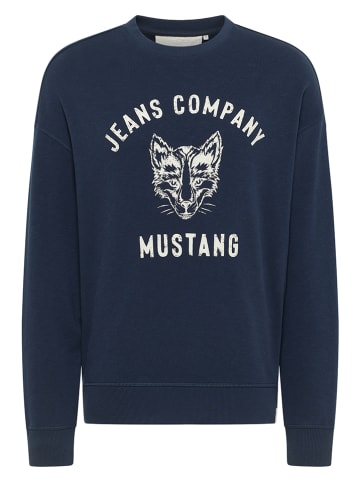 Mustang Sweatshirt "Ben" donkerblauw