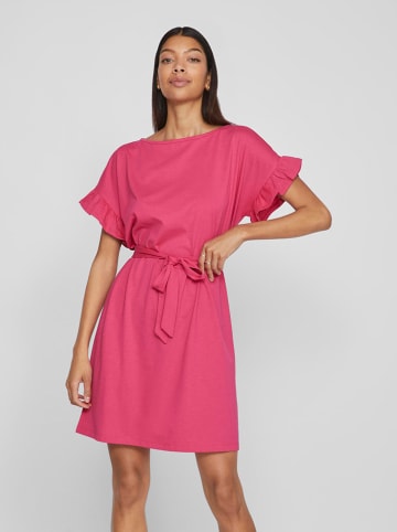 Vila jurk roze new arrivals