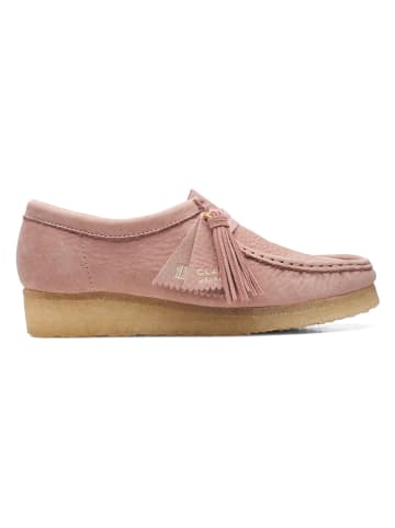 Clarks Leder-Mokassins in Rosa