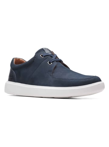 Clarks Leren veterschoenen donkerblauw