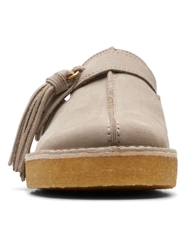 Clarks Leren clogs beige