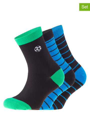 Friends 3er-Set: Socken in Schwarz/ Blau