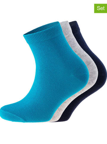 Friends 3-delige set: sokken blauw/grijs/donkerblauw