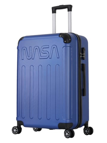 Nasa Hardcase-Trolley "Voyager" in Blau - (B)40 x (H)65 x (T)26 cm