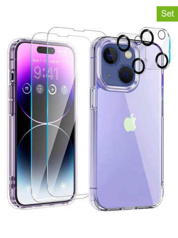 SWEET ACCESS 5tlg. Set: Full-Body-Case für iPhone 14 Plus in Transparent