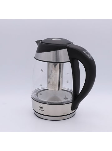 Laguiole Wasserkocher in Silber/ Schwarz - 1,7 l
