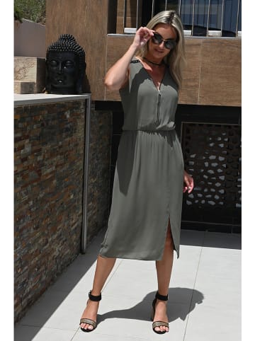 Bleu d'Azur Kleid in Khaki