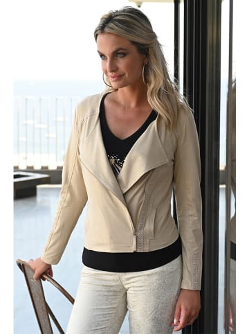 Bleu d'Azur Tussenjas "Scarlett" beige