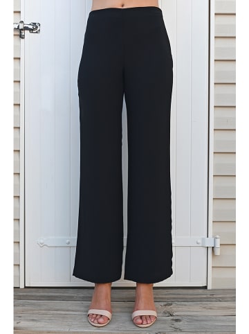 Bleu d'Azur Marlenehose "Ezra" in Schwarz