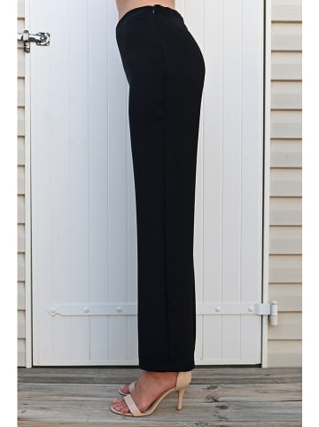 Bleu d'Azur Marlenehose "Ezra" in Schwarz