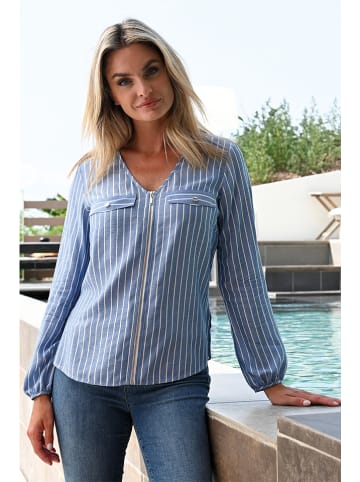 Bleu d'Azur Blouse "Meri" blauw