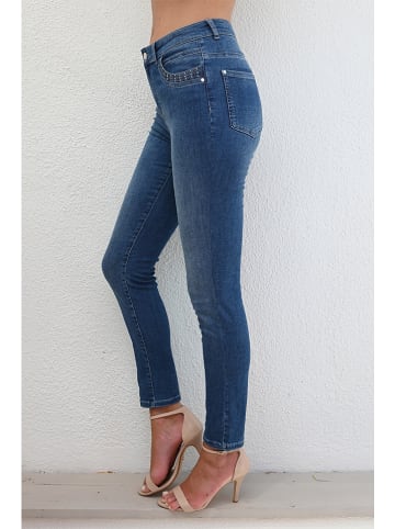 Bleu d'Azur Jeans "Oman" - Skinny fit - in Blau