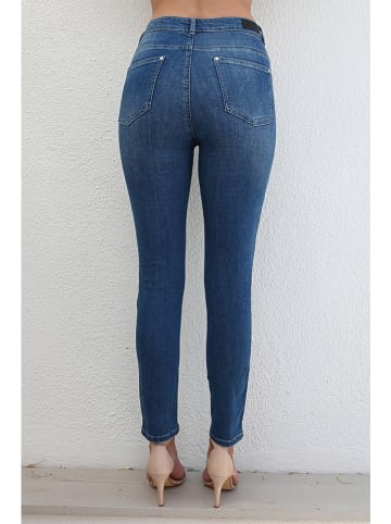 Bleu d'Azur Jeans "Oman" - Skinny fit - in Blau