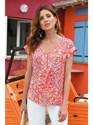Bleu d'Azur Shirt "Paloma" in Koralle/ Türkis