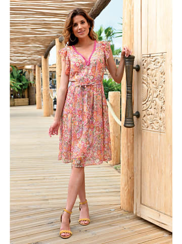 Bleu d'Azur Kleid "Moari" in Orange/ Pink