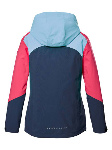 Killtec Funktionsjacke in Dunkelblau/ Pink