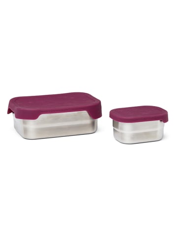Ergobag 2-delige lunchboxset paars - (B)17 x (H)6 x (D)12 cm