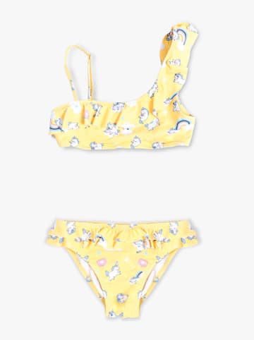 admas Bikini "Unicornios" w kolorze żółtym