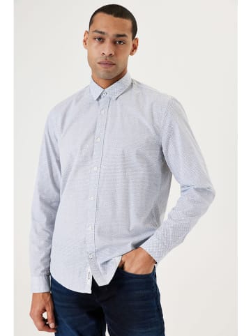 Garcia Koszula - Regular fit - w kolorze szaro-białym