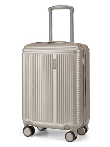 Puccini Hardcase-trolley "Geneva" beige - (B)37 x (H)53 x (D)20 cm