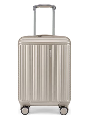 Puccini Hardcase-trolley "Geneva" beige - (B)37 x (H)53 x (D)20 cm