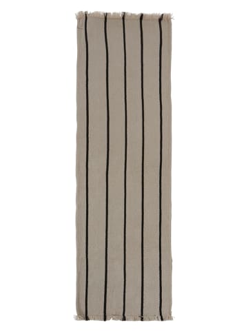 OYOY living design Dywan zewnętrzny "Lina" w kolorze kremowo-czarnym - dł. 220 x 62 cm