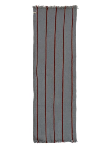 OYOY living design Dywan zewnętrzny "Lina" w kolorze szaro-brązowoczerwonym - 220 x 62 cm