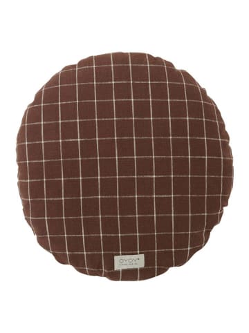 OYOY living design Poszewka "Kyoto" w kolorze brązowym na poduszkę  - Ø 50 cm