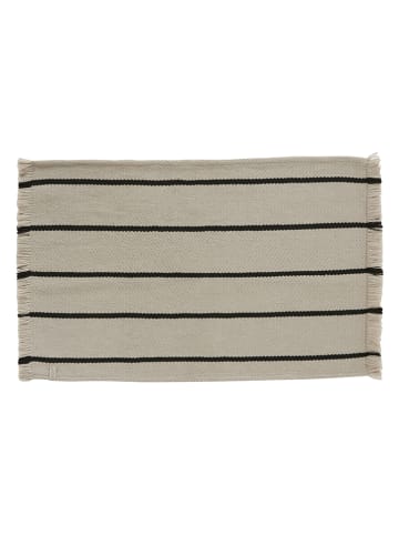 OYOY living design Badematte "Lina" in Creme/ Schwarz - (L)60 x (B)100 cm