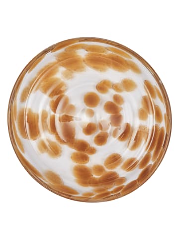 OYOY living design Dessertteller "Jali" in Hellbraun/ Weiß - Ø 15,6 cm