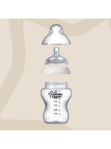 tommee tippee 9tlg. Babyflaschen-Set "Closer to Nature" in Transparent