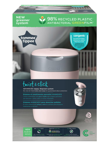 tommee tippee 2tlg. Set: Windeltwister "Twist & Click" und Nachfüllkassette in Rosa