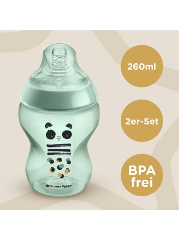 tommee tippee Butelki (2 szt.) "Closer to Nature" w różnych kolorach dla niemowląt - 260 ml