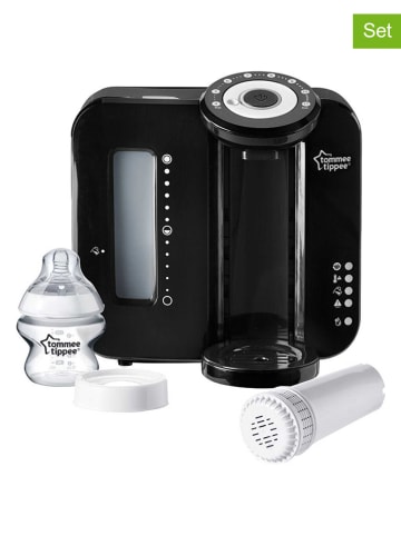 tommee tippee 2tlg. Set: Flaschenvorbereiter "Perfect Prep" mit Filter in Schwarz