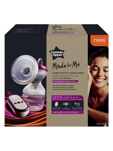 tommee tippee Elektrische Milchpumpe "Made for Me" in Pflaume/ Transparent