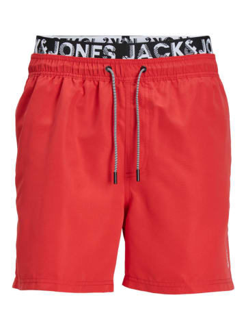 JACK & JONES Junior Badeshorts "Fiji" in Rot