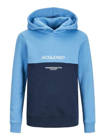 JACK & JONES Junior Hoodie "Ryder" in Blau/ Dunkelblau