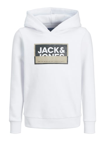 JACK & JONES Junior Hoodie "Logan" in Weiß
