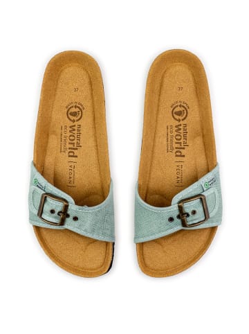 natural world Slippers lichtblauw