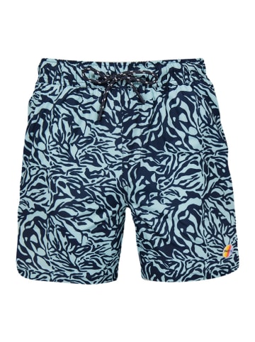 Barts Badeshorts "Flores" in Dunkelblau/ Hellblau