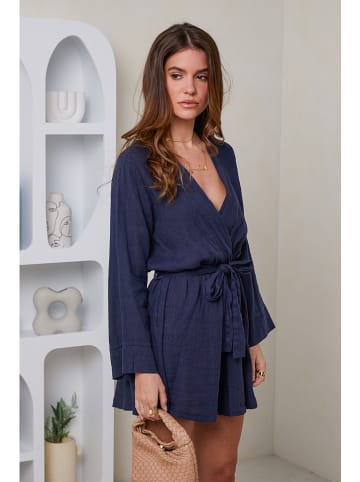 Rodier Lin Linnen jumpsuit donkerblauw