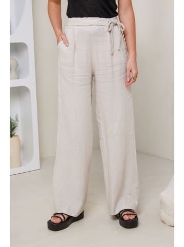 Rodier Lin Leinen-Marlenehose in Creme