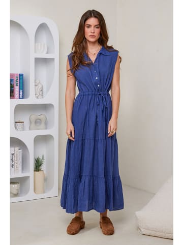 Rodier Lin Leinen-Kleid in Dunkelblau